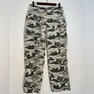 if it were me Camouflage Cargo Pants Women SzL Camo Utility Lightweight Comfort